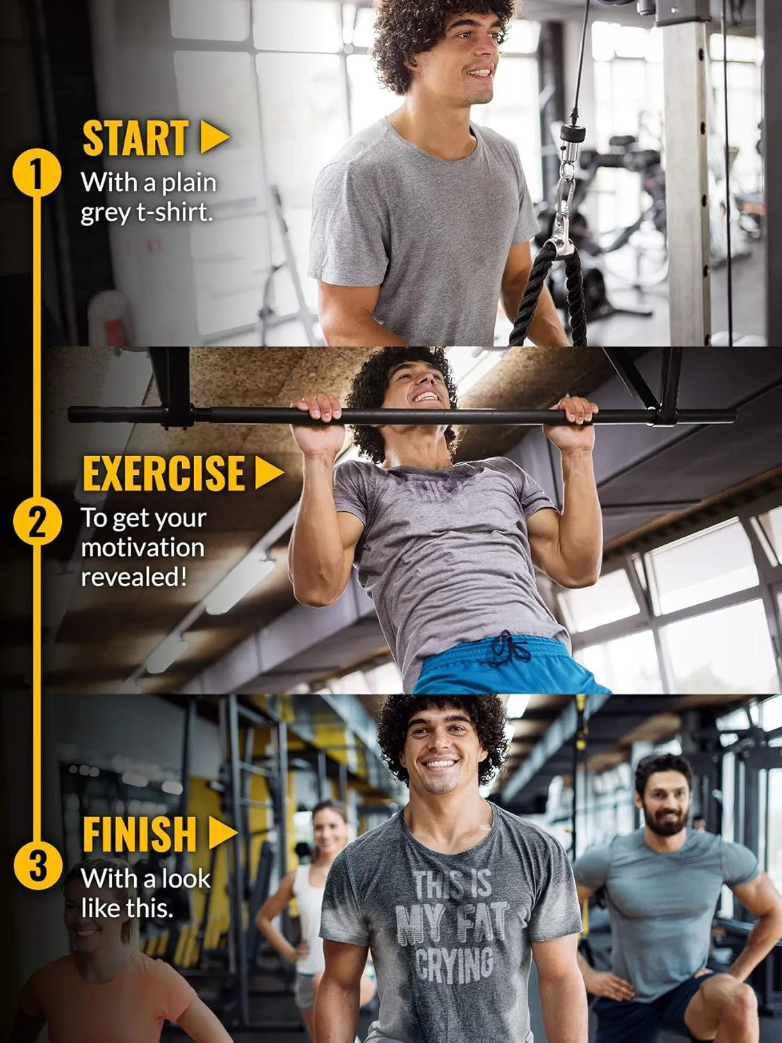 Actizio Men's Workout Shirt Sweat Activated Motivational Exercise Gym Moisture Wicking Fitness - This is My Fat Crying