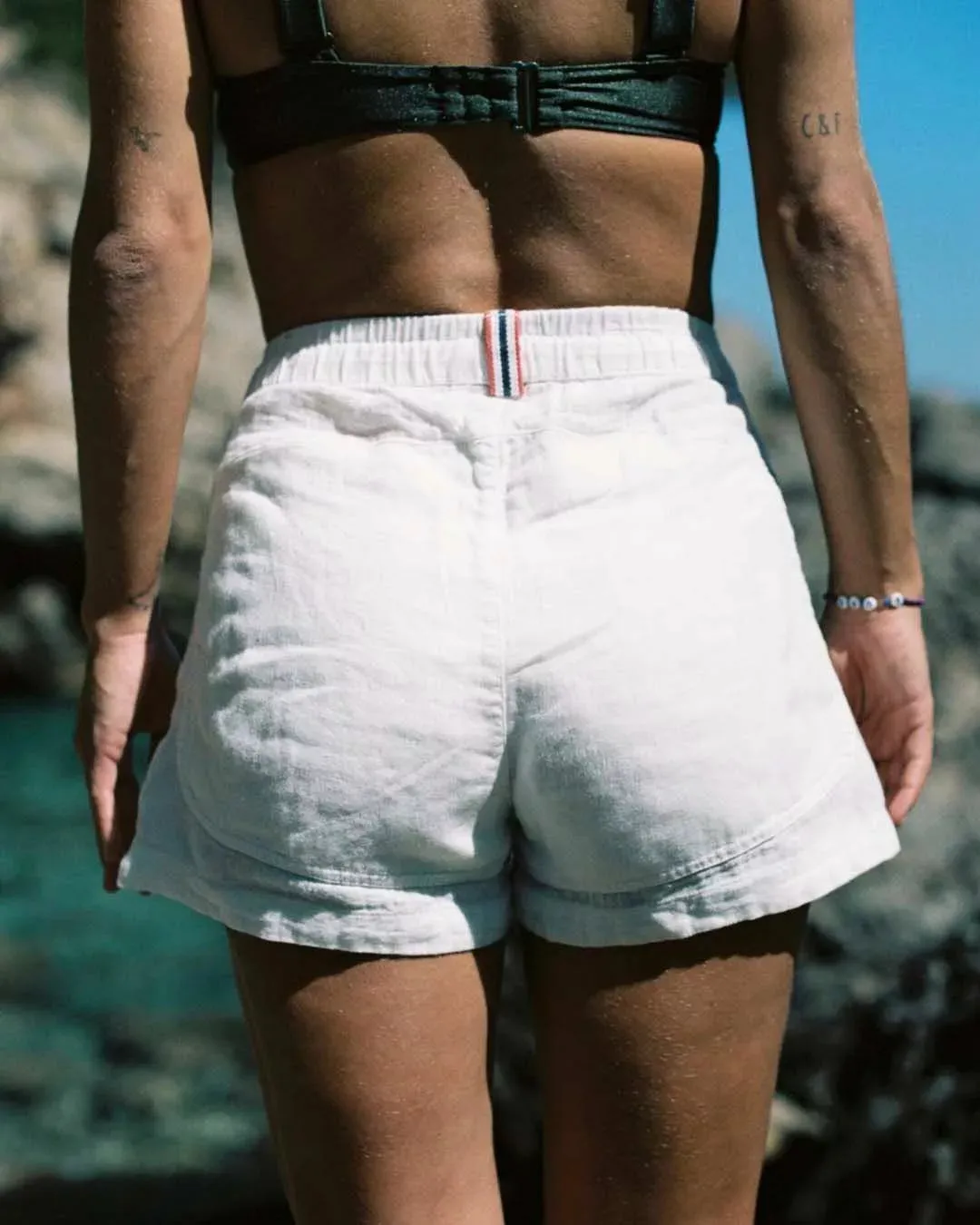 Amundsen Safari Linen Shorts - Natural