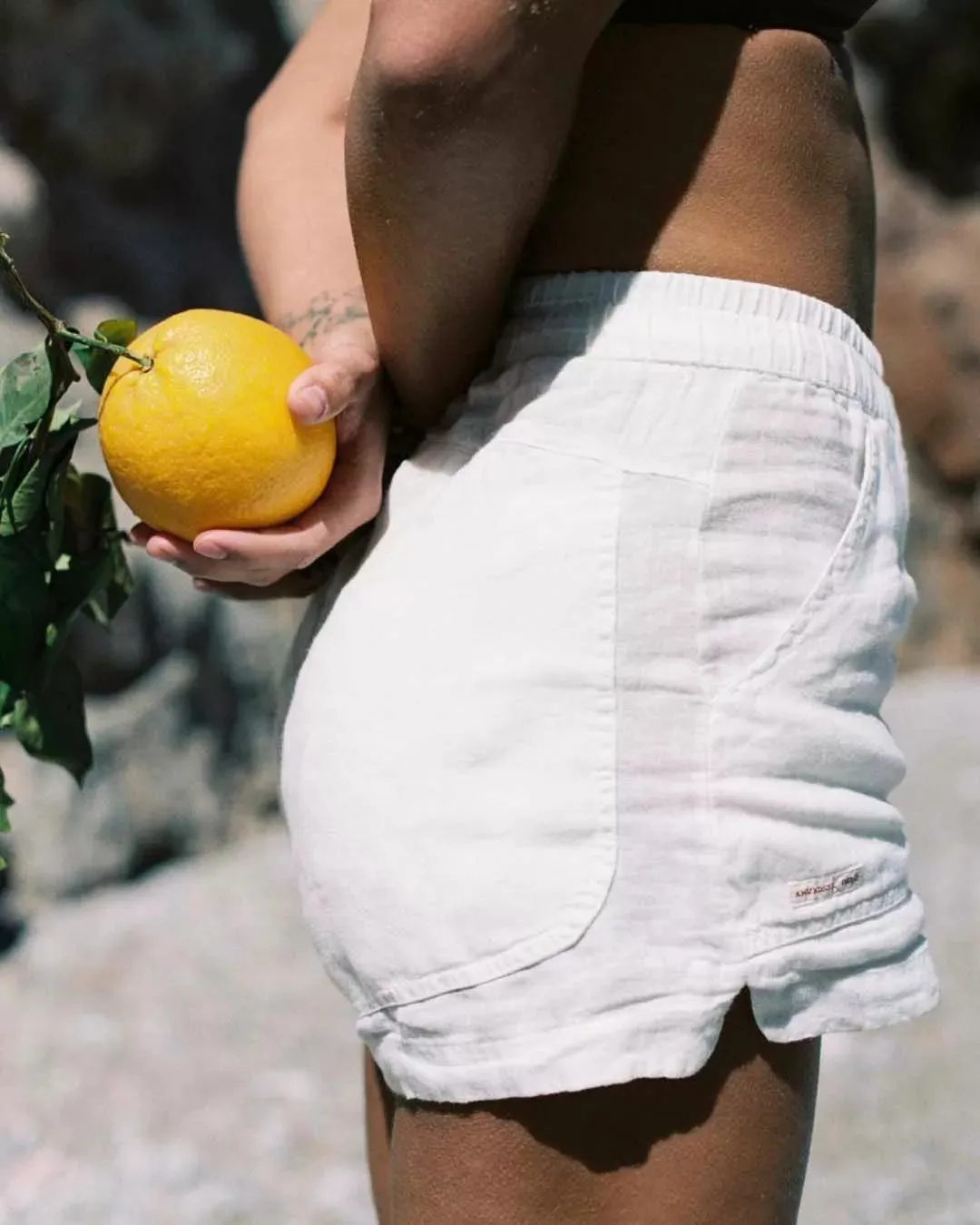 Amundsen Safari Linen Shorts - Natural