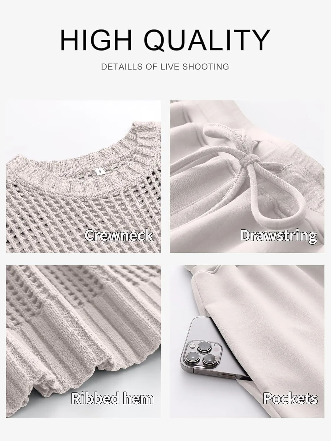 ANRABESS Women 2 Piece Summer Outfits 2025 Crochet Sweater Vest Wide Leg Pants Lounge Matching Sets Travel Vacation Clothes