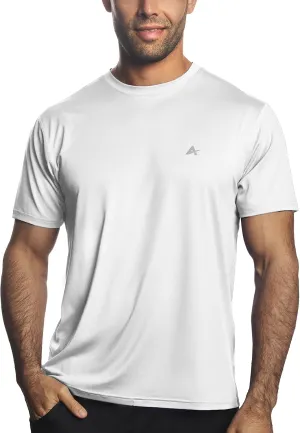 Arctic Cool Mens Crew Neck Instant Cooling Moisture Wicking Performance UPF 50  Short Sleeve Workout Shirt