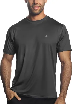 Arctic Cool Mens Crew Neck Instant Cooling Moisture Wicking Performance UPF 50  Short Sleeve Workout Shirt