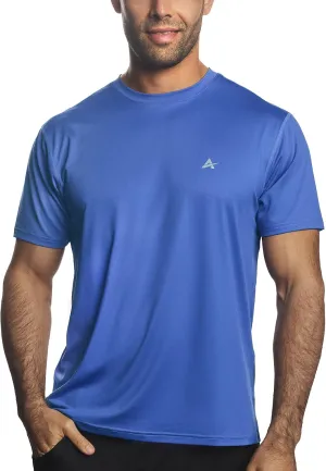 Arctic Cool Mens Crew Neck Instant Cooling Moisture Wicking Performance UPF 50  Short Sleeve Workout Shirt