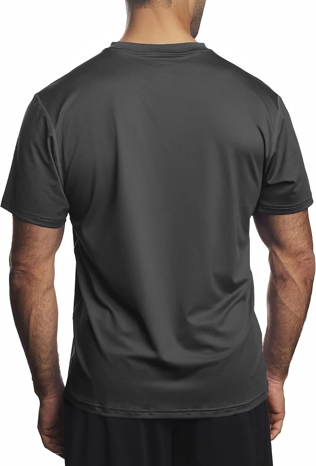 Arctic Cool Mens Crew Neck Instant Cooling Moisture Wicking Performance UPF 50  Short Sleeve Workout Shirt