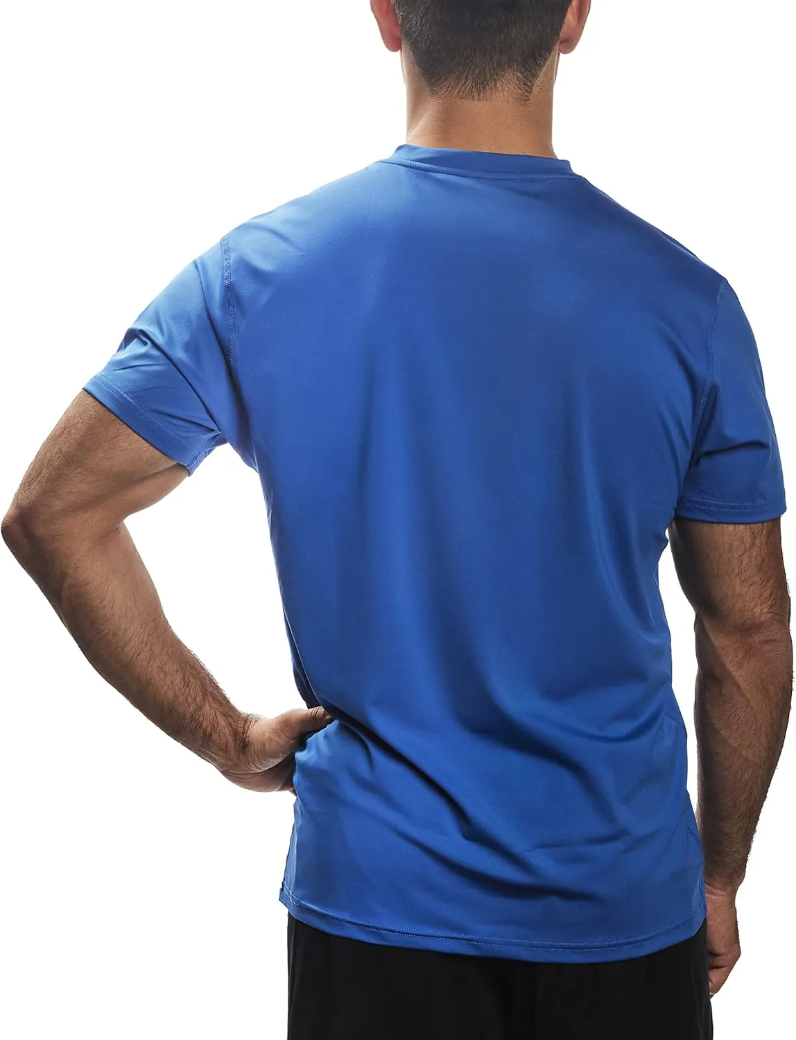 Arctic Cool Mens V-Neck Instant Cooling Moisture Wicking Performance UPF 50  Short Sleeve Workout Shirt