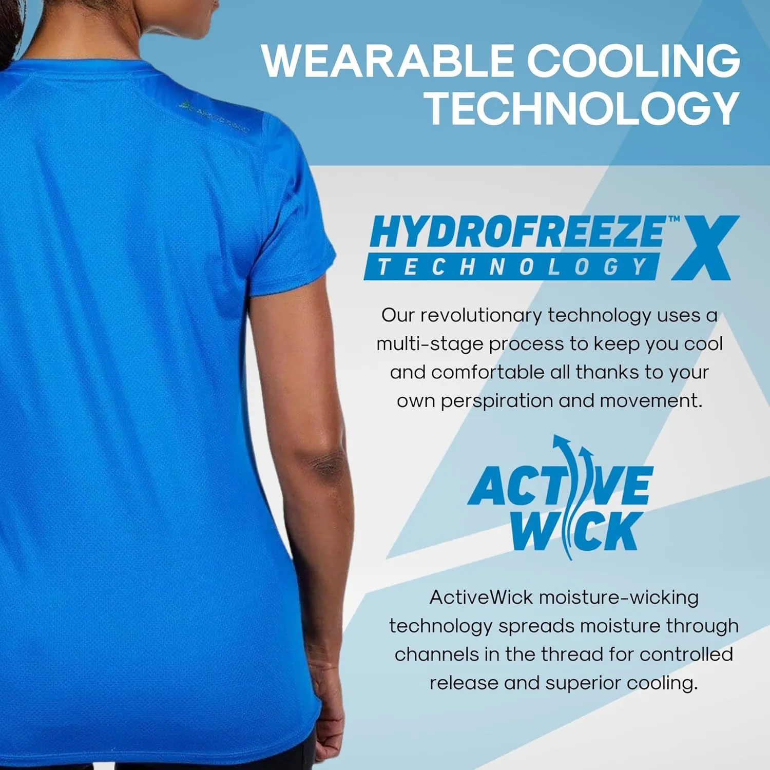 Arctic Cool Women's V-Neck Instant Cooling Moisture Wicking Performance UPF 50  Short Sleeve Workout Shirt