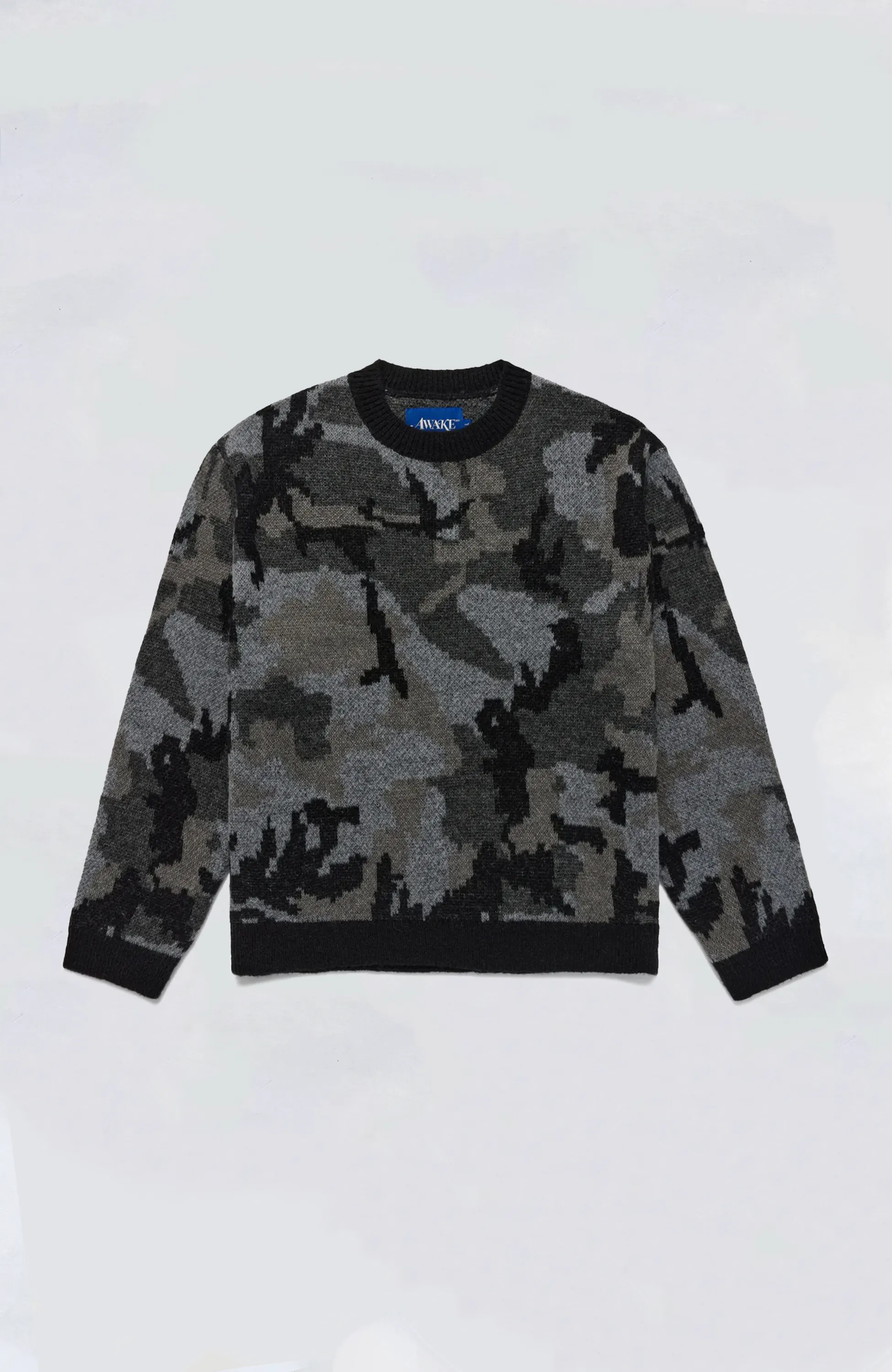 Awake NY Knit - Camo Crewneck Sweater