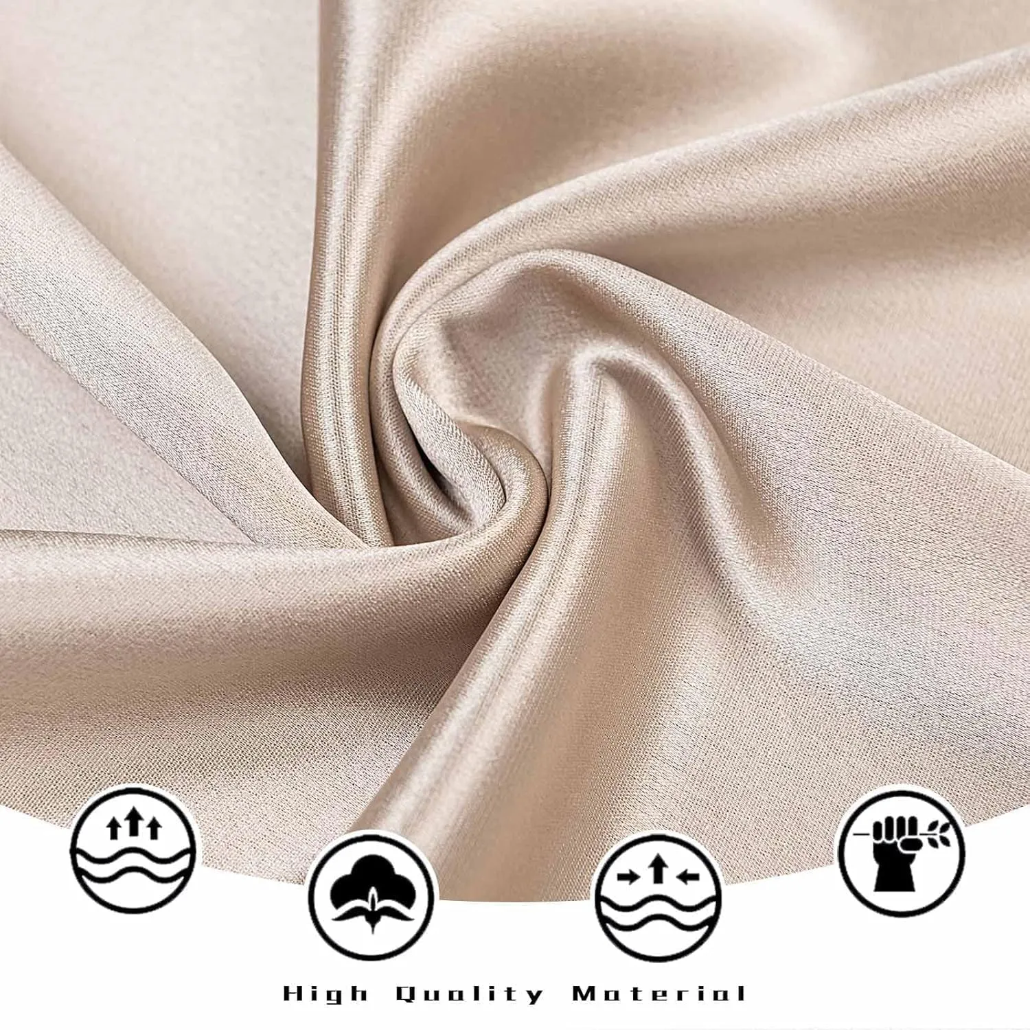 Basoteeuo Midi Skirts for Women High Waist Satin Summer Casual Sexy Midi Length Elastic Skirt