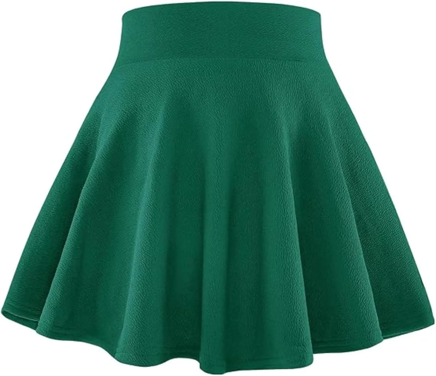 BOOPH Kids Girls Skirt Casual Mini Flare Plain Pleated Stretch Waist Skater Uniform Skirts