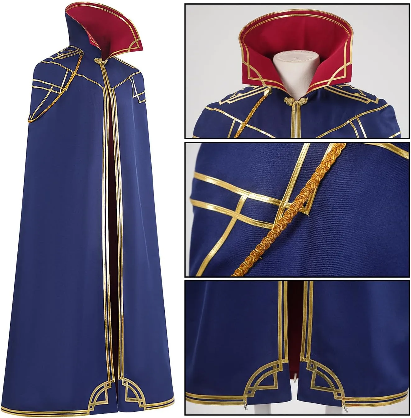 Caitlyn Kiramman Cosplay Cloak Premium Unisex Costume Cape for Adults Gaming Outfits