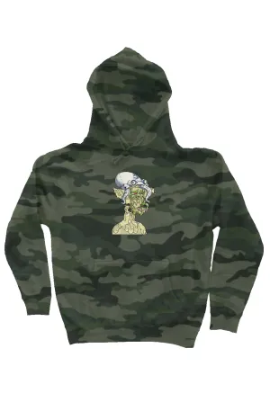 Camo Independent Heavyweight Hoodie feat Polygon Mutant #5169