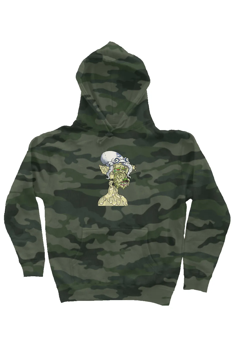 Camo Independent Heavyweight Hoodie feat Polygon Mutant #5169