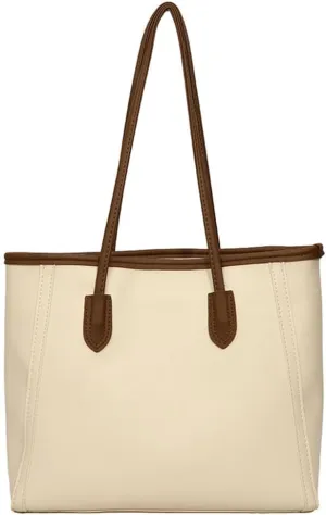 Casual Vegan Leather Tote Bags for Women Large Working Shoulder Purse Ladies Top Handle Handbags Satchels