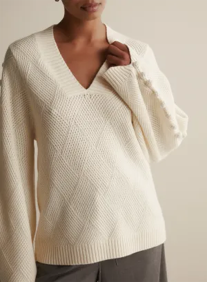 Celeste Wool Knit | Cream