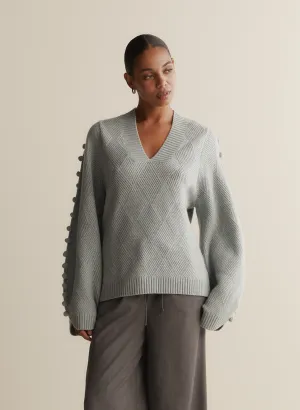 Celeste Wool Knit | Seafoam Marle