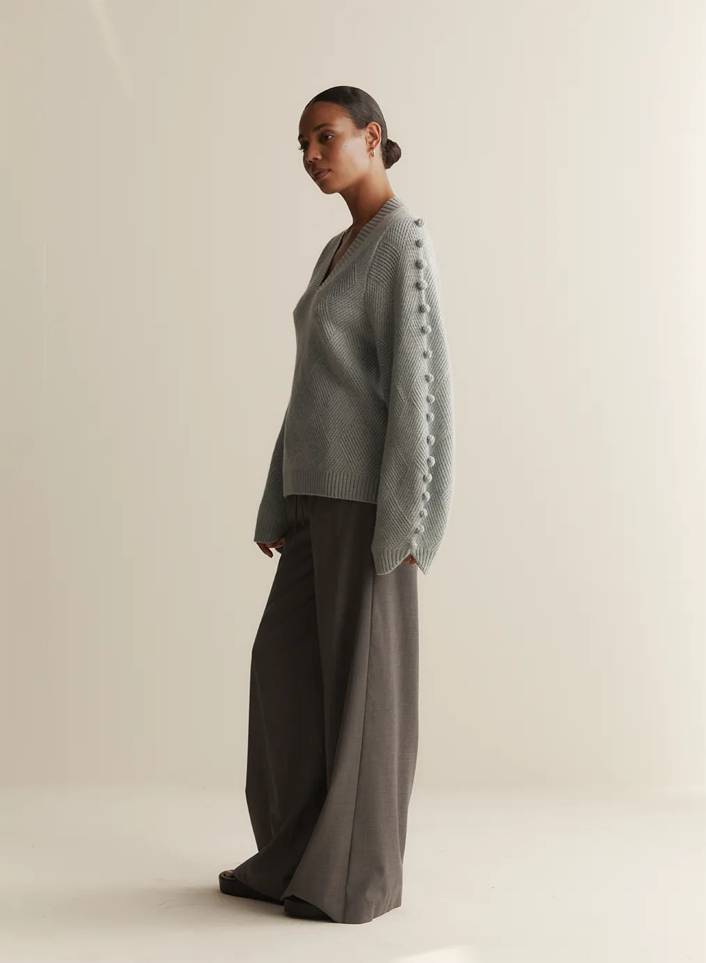 Celeste Wool Knit | Seafoam Marle