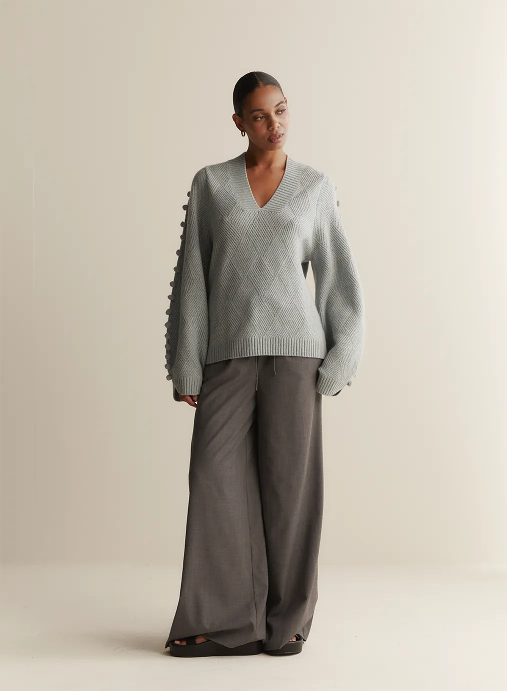 Celeste Wool Knit | Seafoam Marle