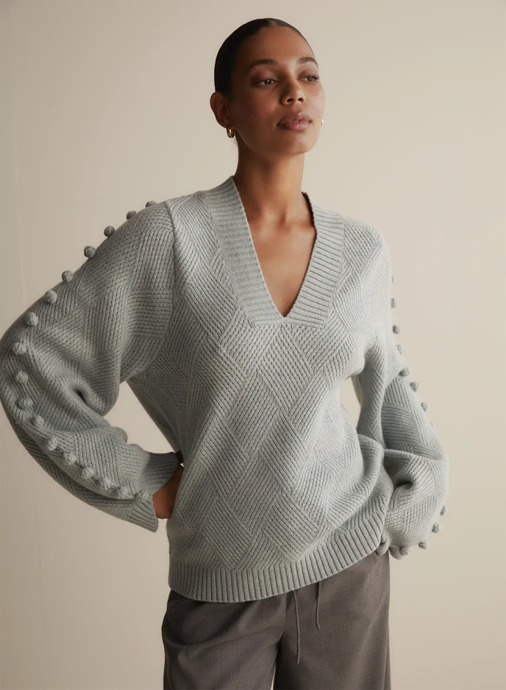 Celeste Wool Knit | Seafoam Marle