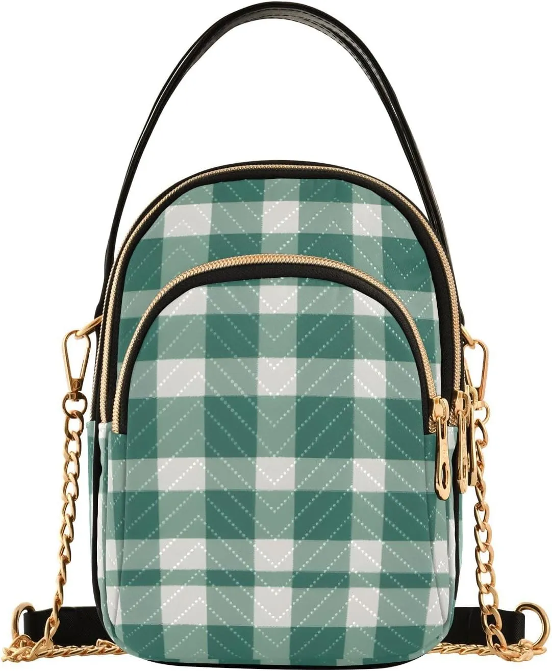 Crossbody Handbags for Women, Shoulder Bag Hobo Crossbody Handbag Casual ToteTartan Green