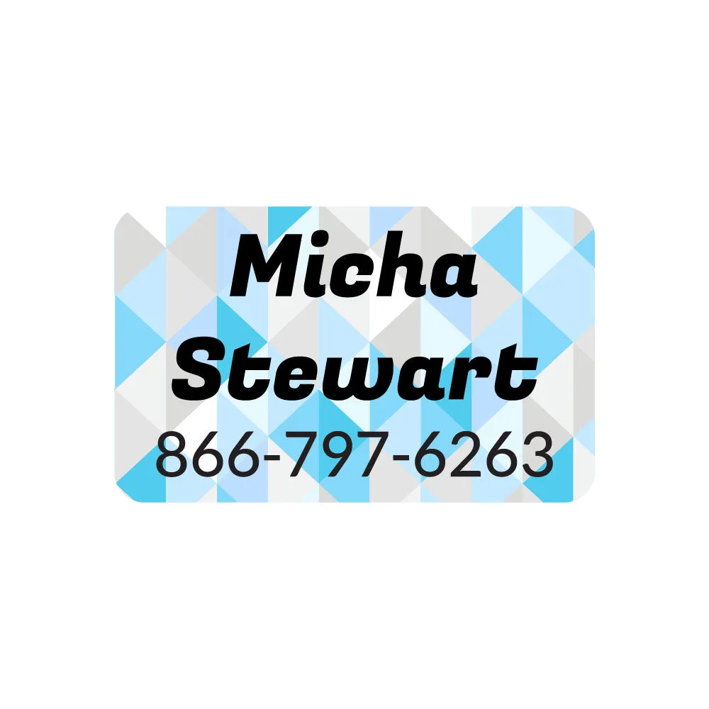 Crystal Prism Contact Clothing Labels