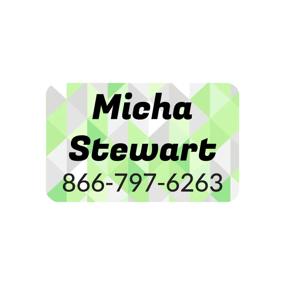 Crystal Prism Contact Clothing Labels