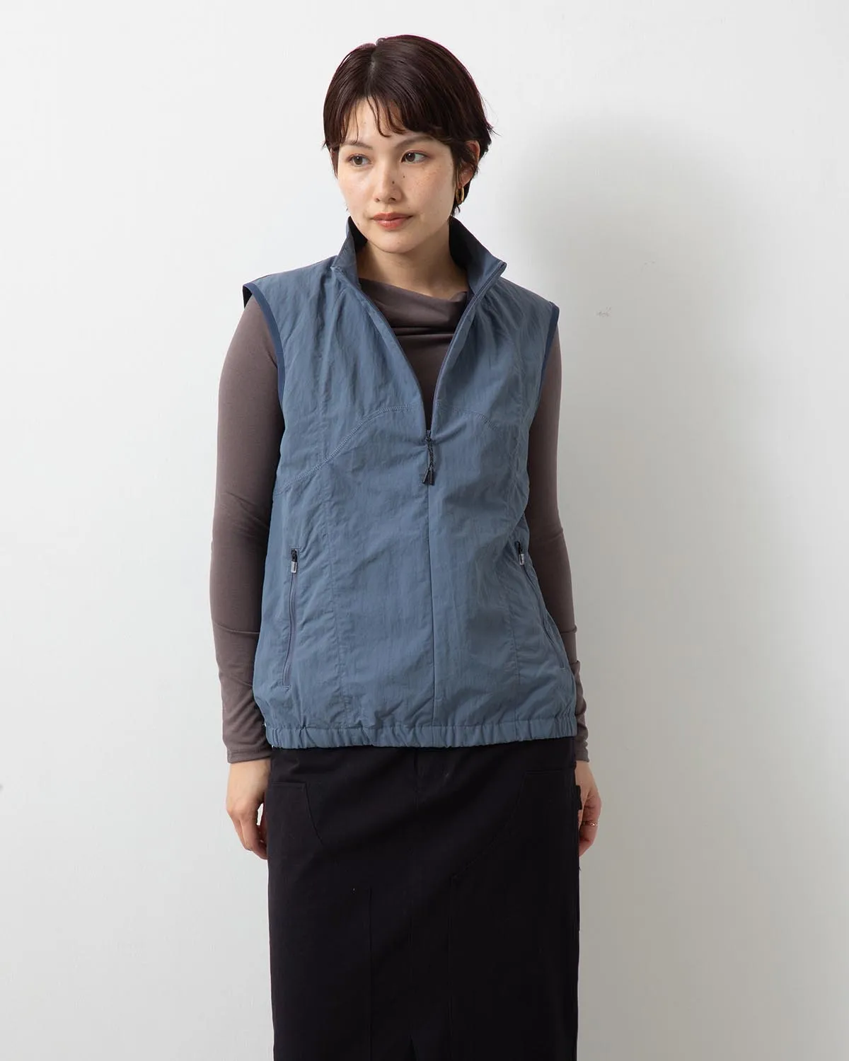 CURVE STITCH NYLON VEST