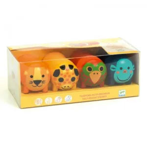 Djeco Arts & Crafts - Stamps For Toddlers Safari Animals
