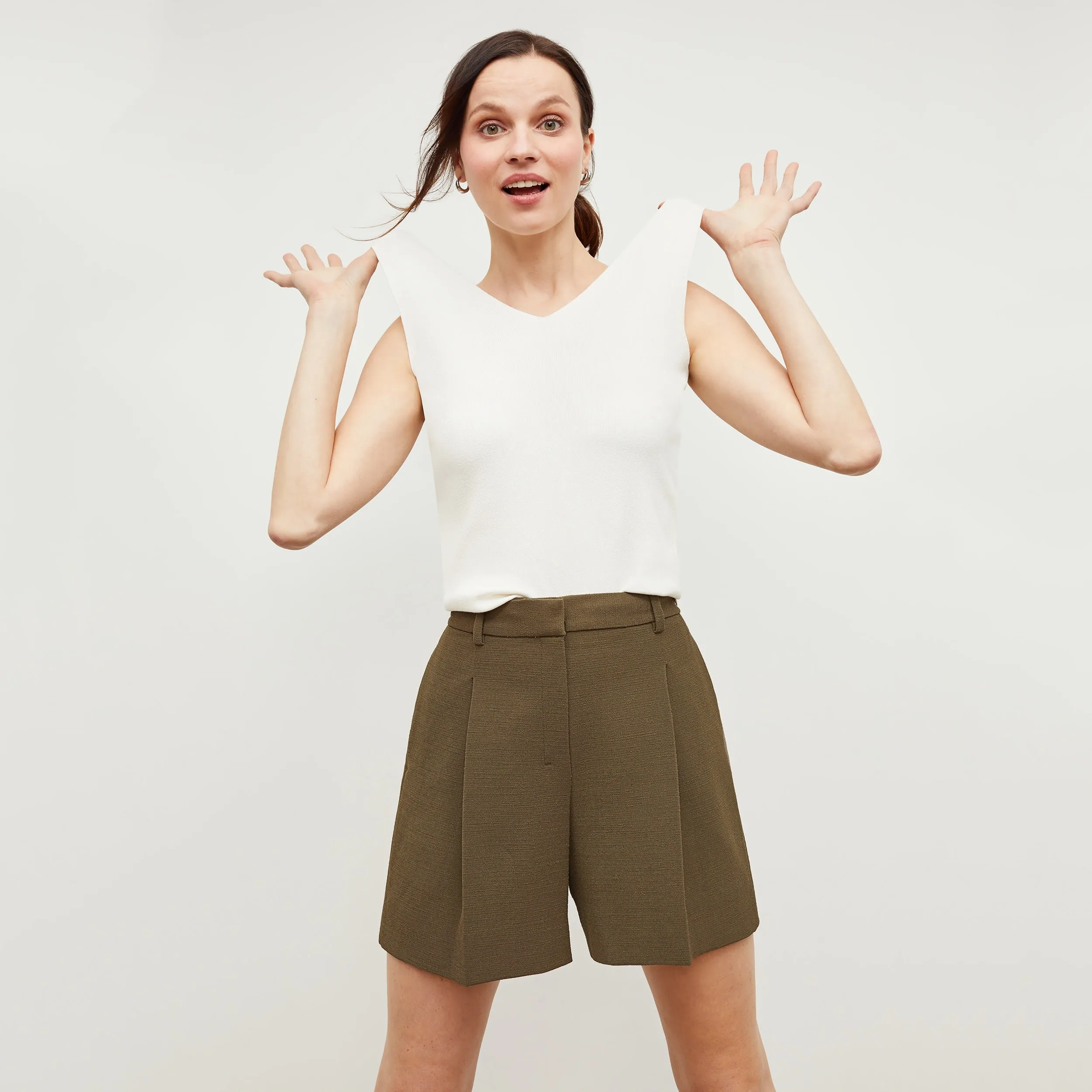 Fletcher Short - Slubbed Weave :: Safari