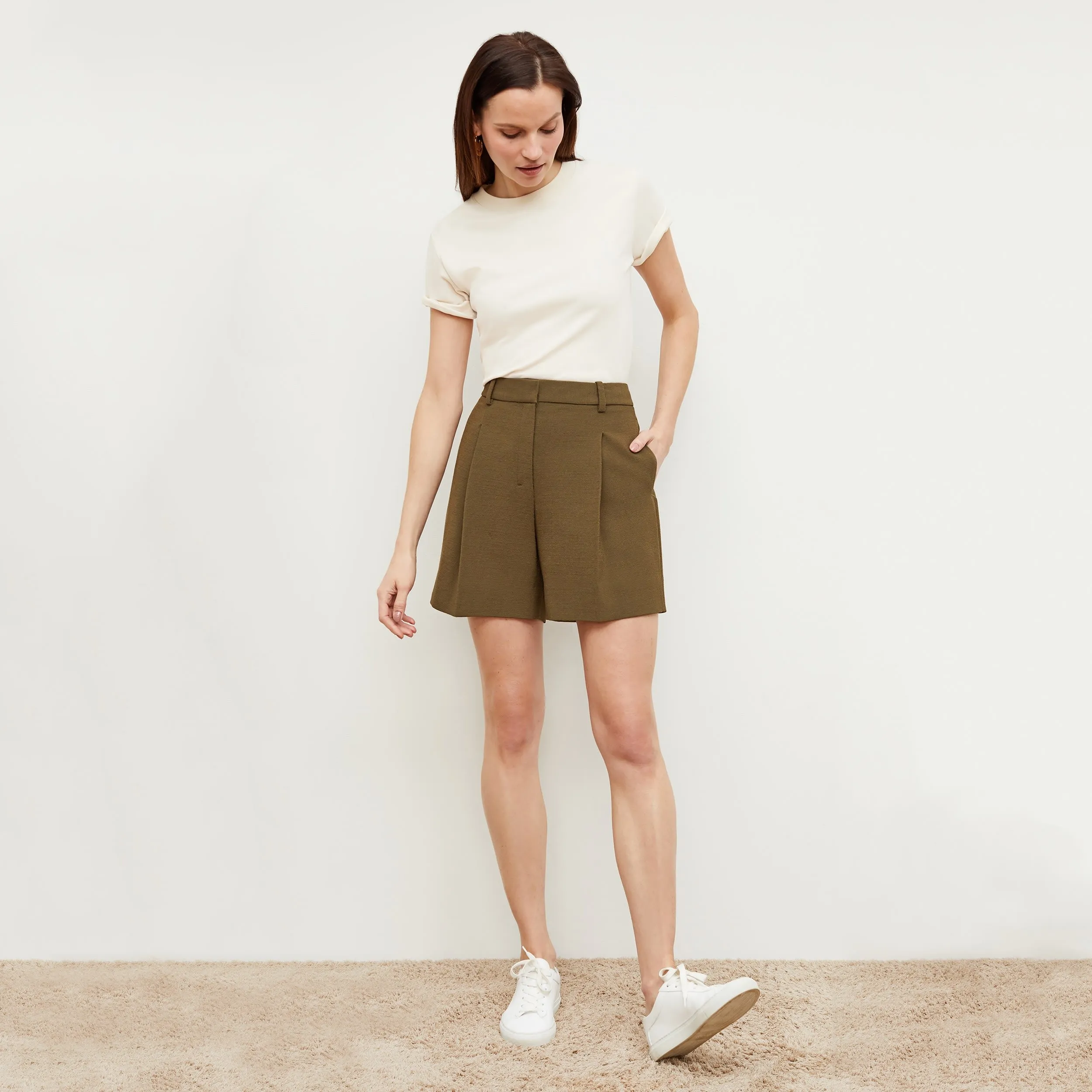 Fletcher Short - Slubbed Weave :: Safari