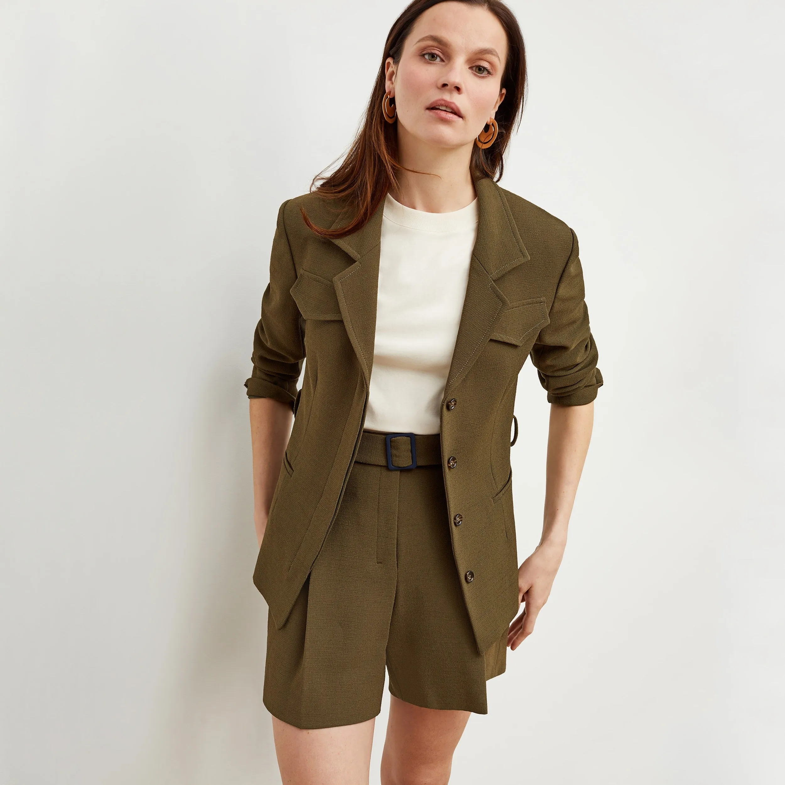 Fletcher Short - Slubbed Weave :: Safari