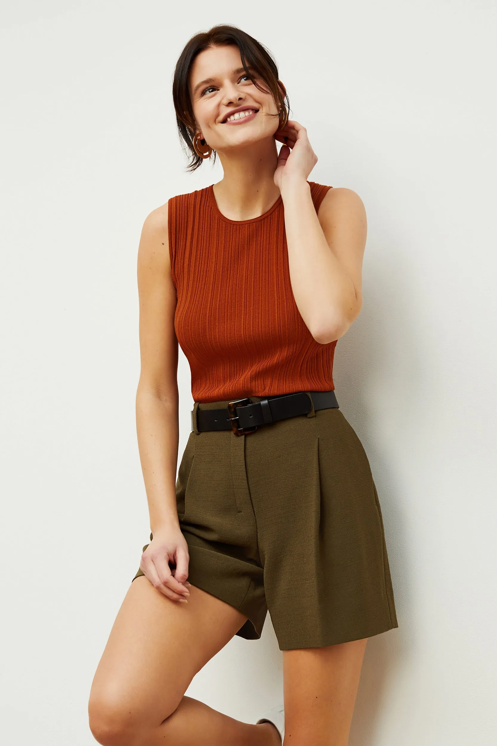Fletcher Short - Slubbed Weave :: Safari