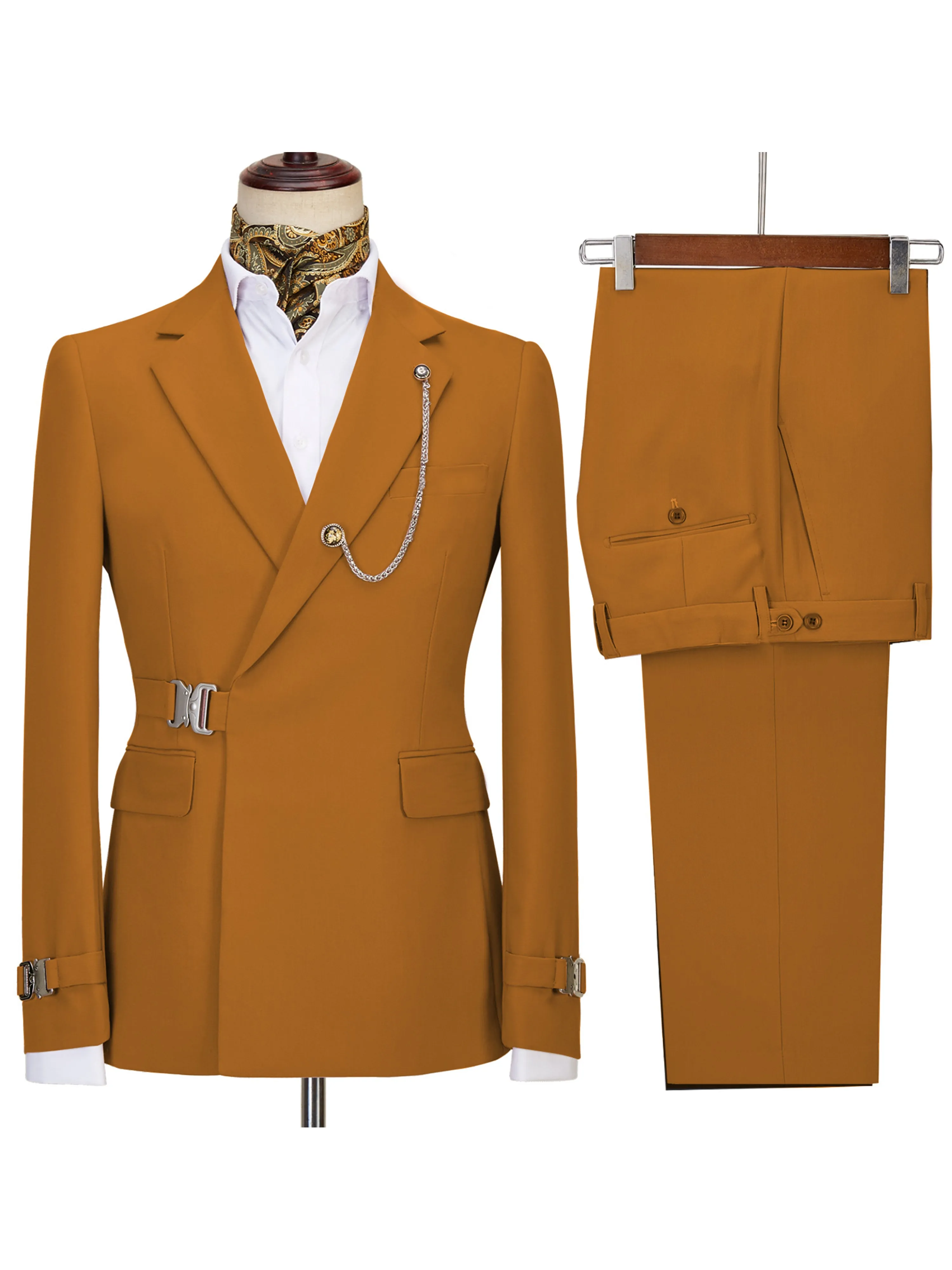 Formal Men's Suits 2 Piece Slim Fit Performance Suit