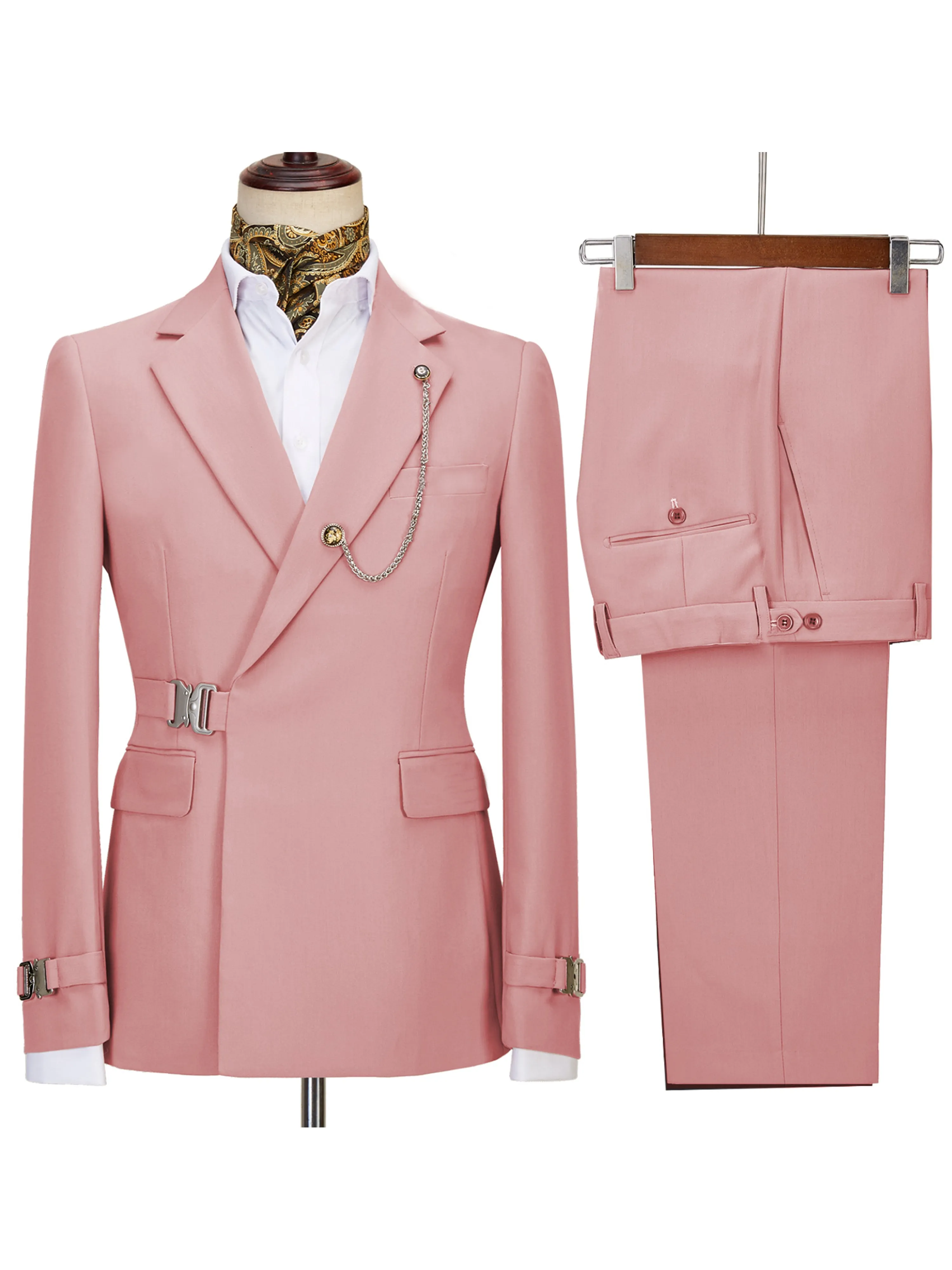 Formal Men's Suits 2 Piece Slim Fit Performance Suit