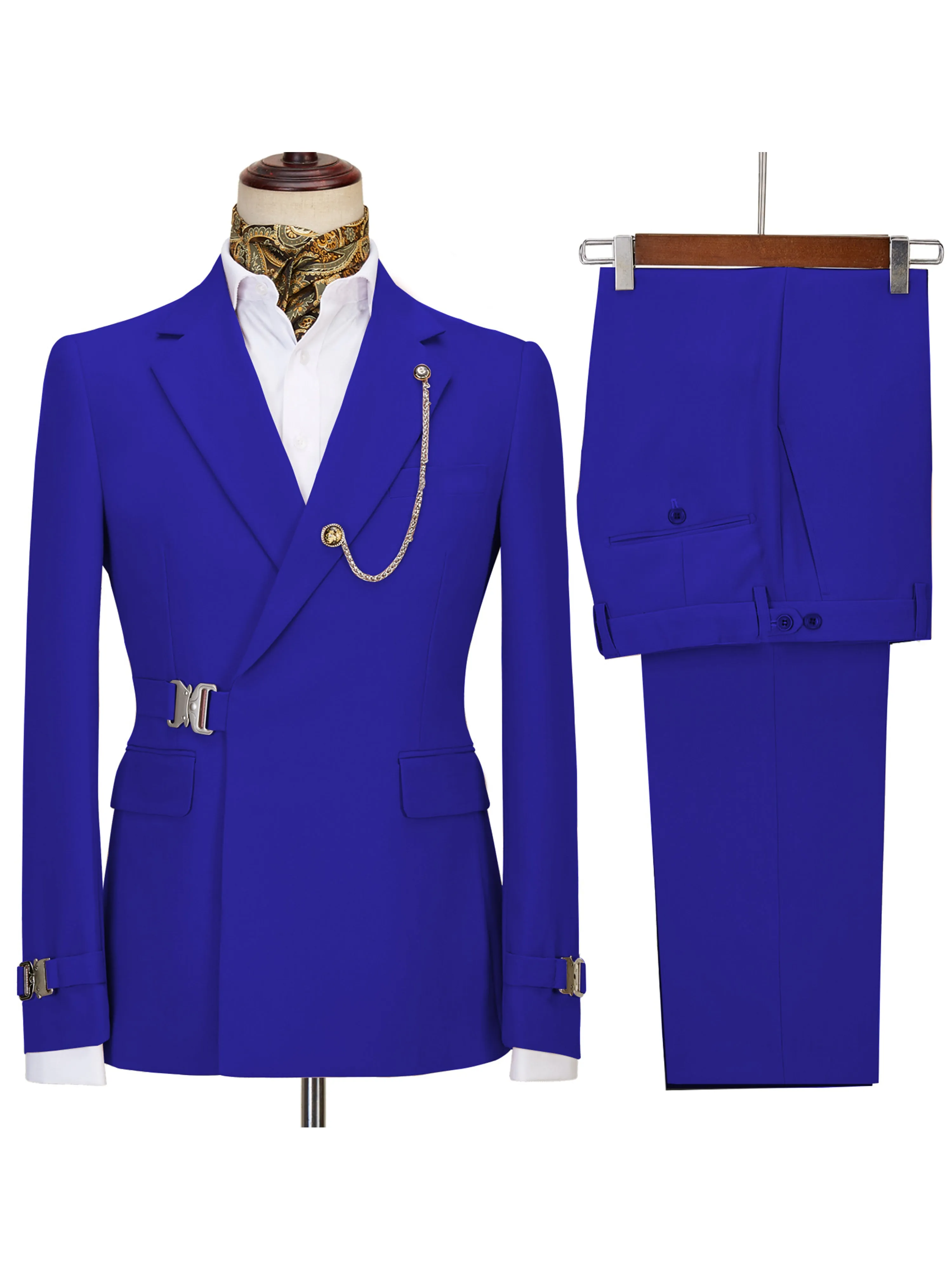 Formal Men's Suits 2 Piece Slim Fit Performance Suit