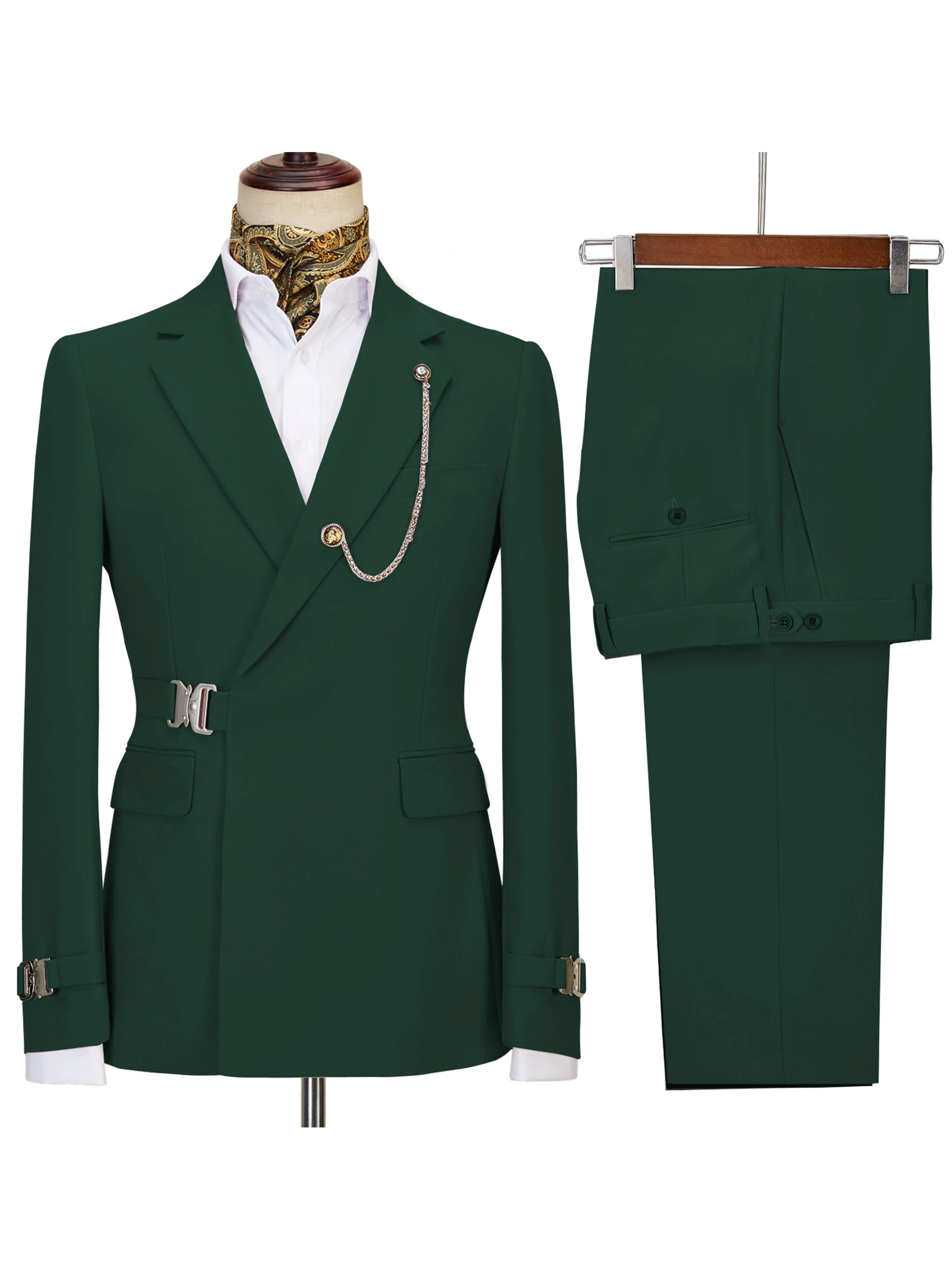 Formal Men's Suits 2 Piece Slim Fit Performance Suit