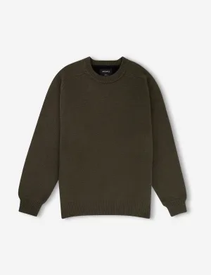 Fred Crew Wool Knit - Fatigue