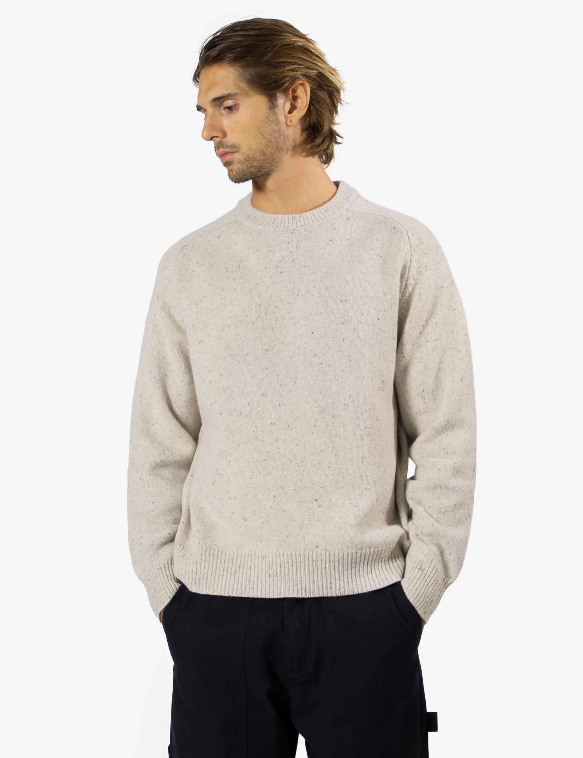 Fred Crew Wool Knit - Oatmeal