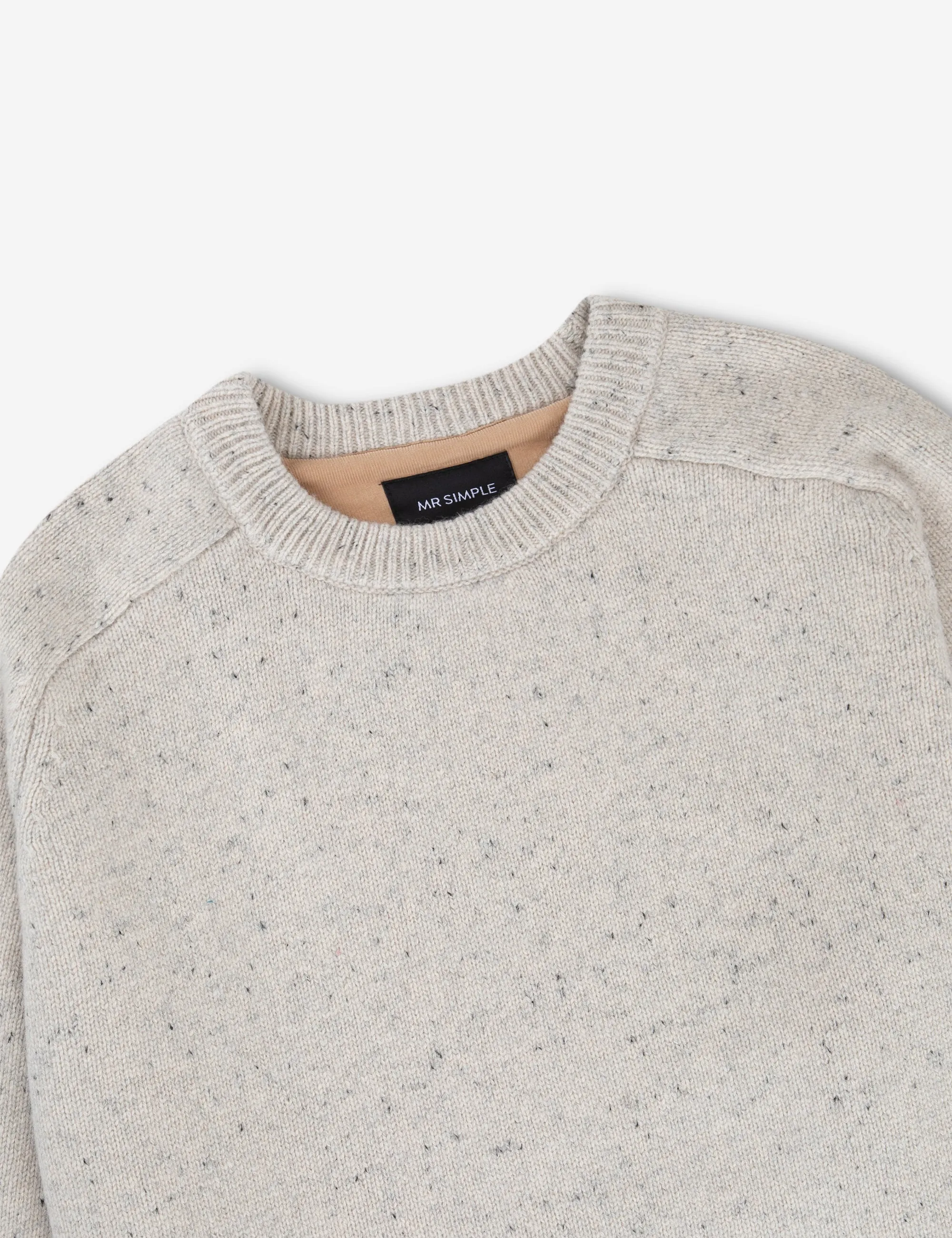 Fred Crew Wool Knit - Oatmeal