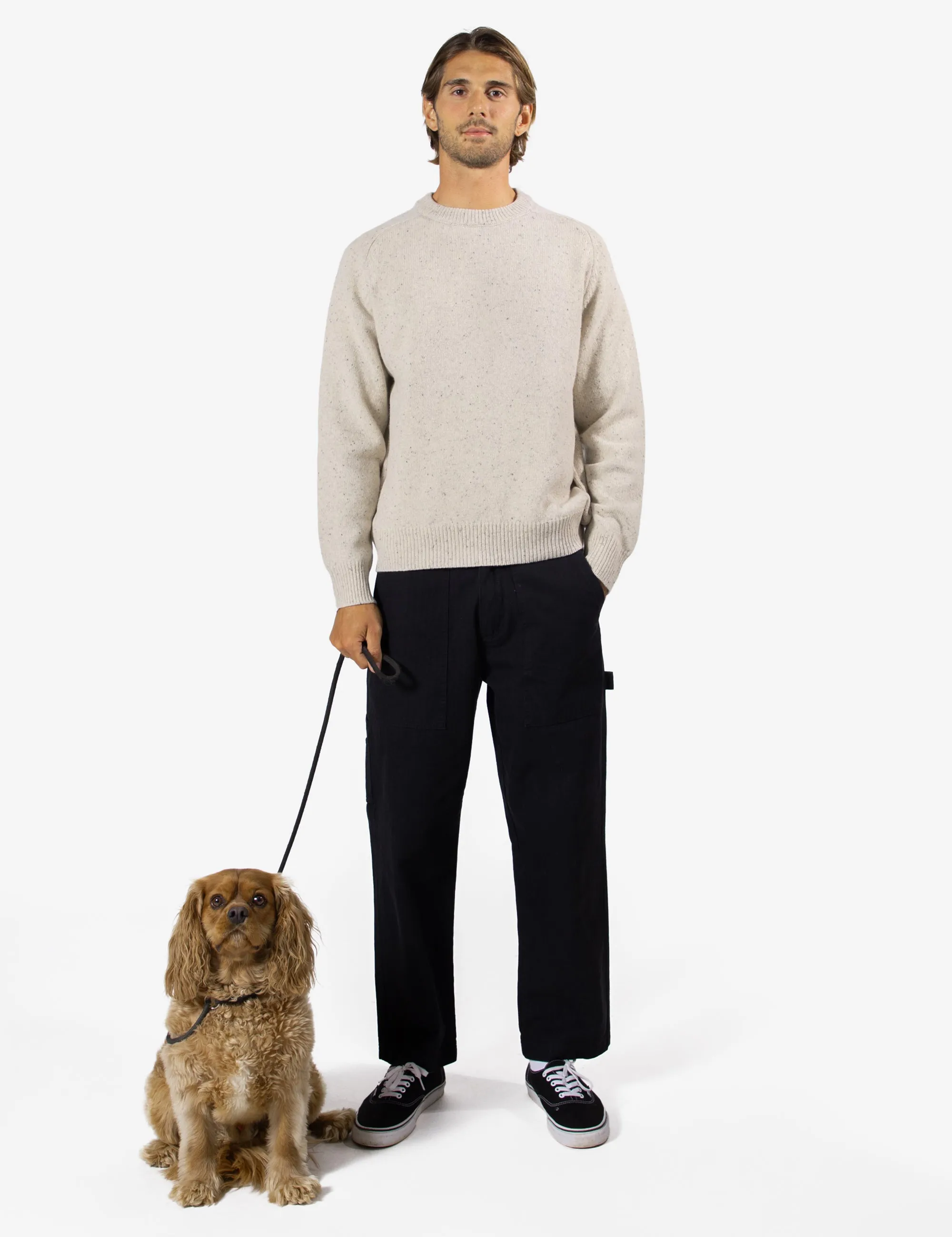 Fred Crew Wool Knit - Oatmeal