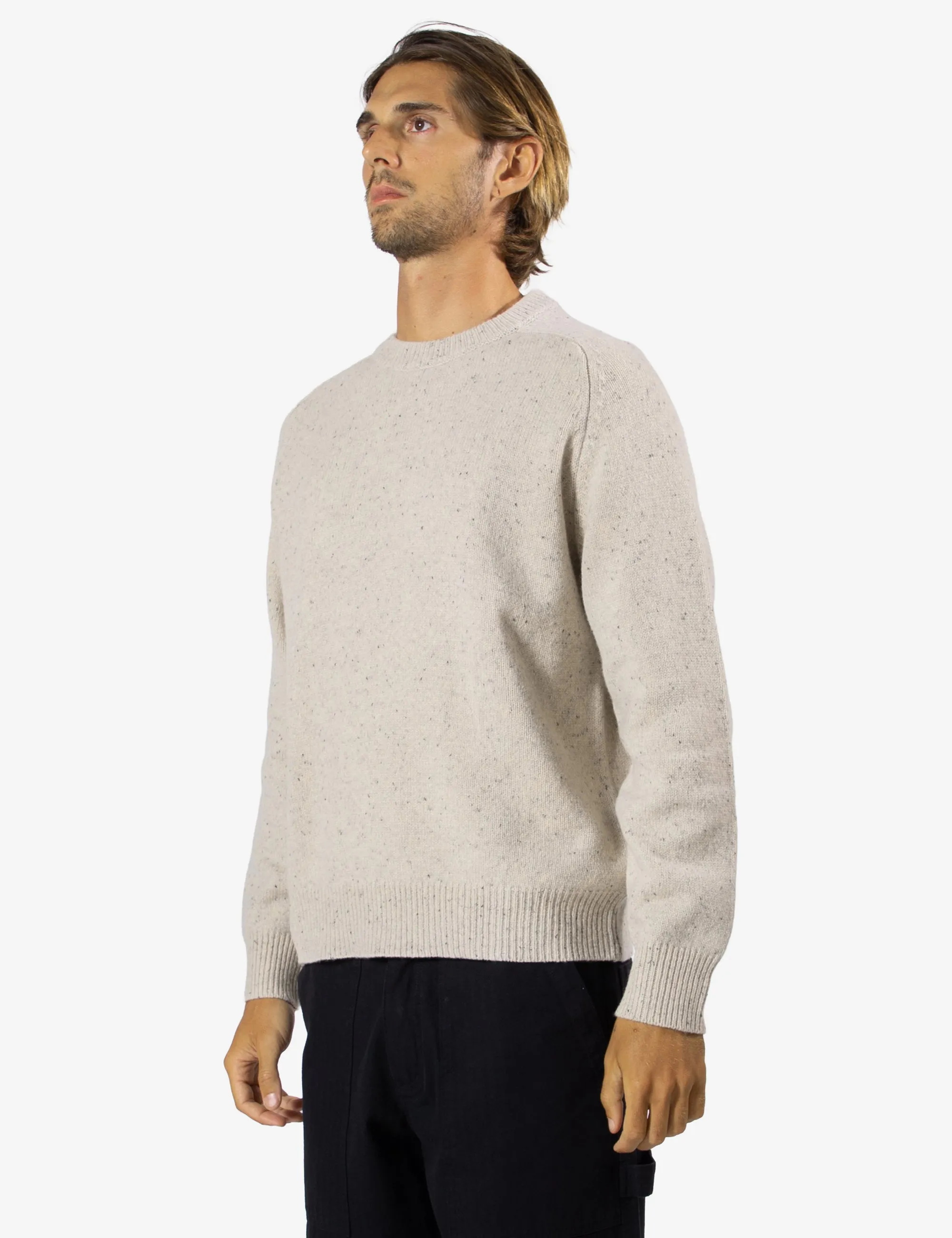 Fred Crew Wool Knit - Oatmeal