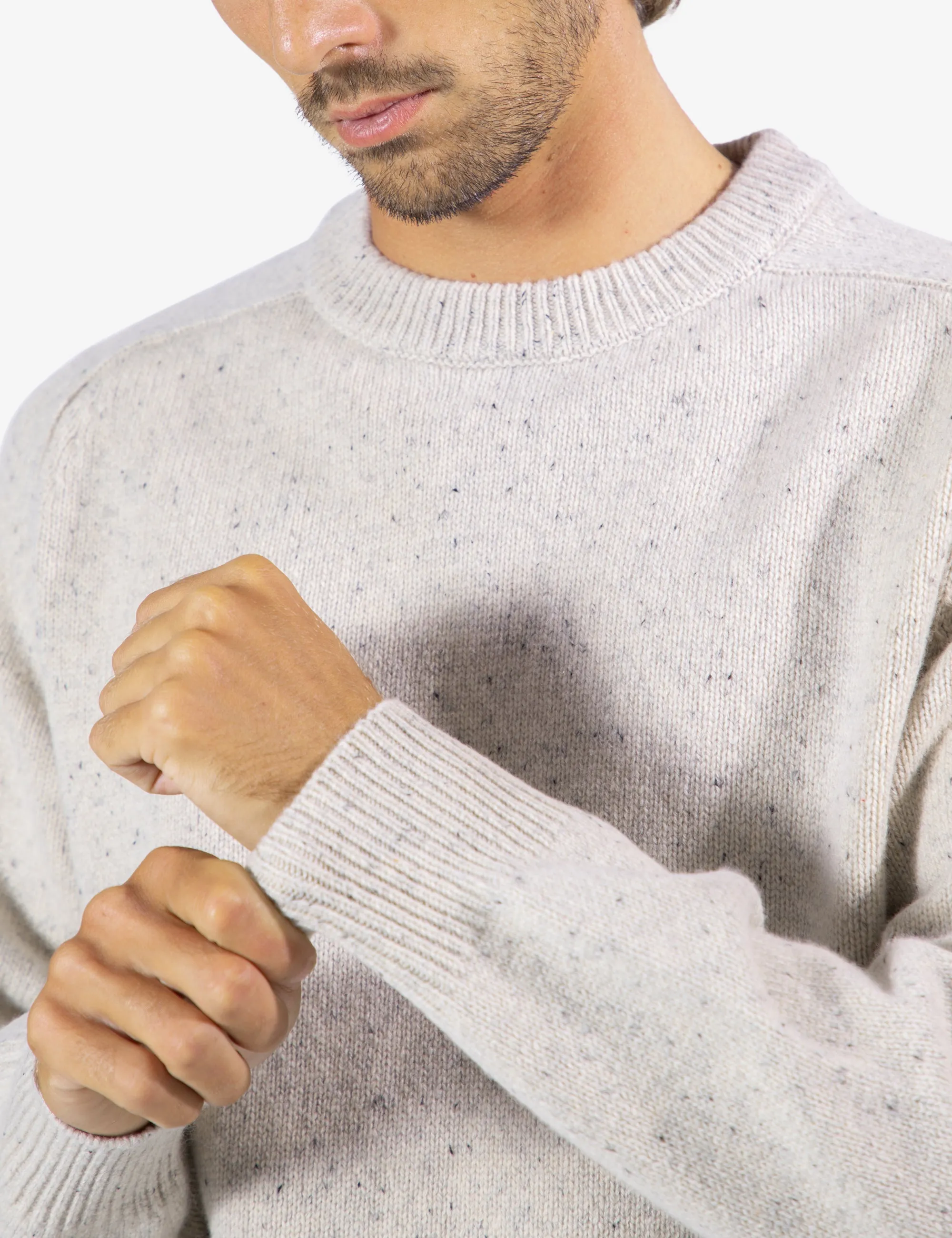Fred Crew Wool Knit - Oatmeal