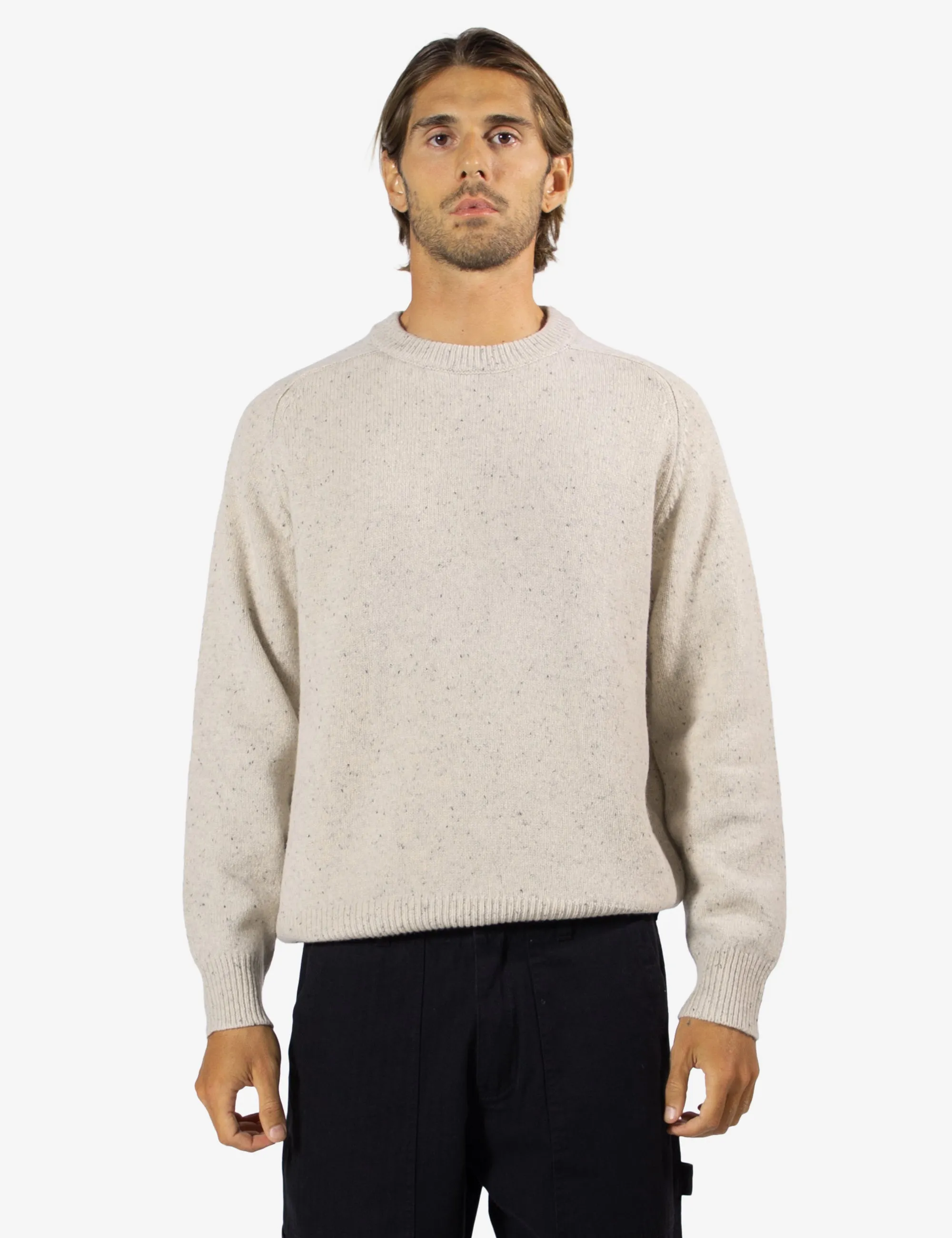 Fred Crew Wool Knit - Oatmeal