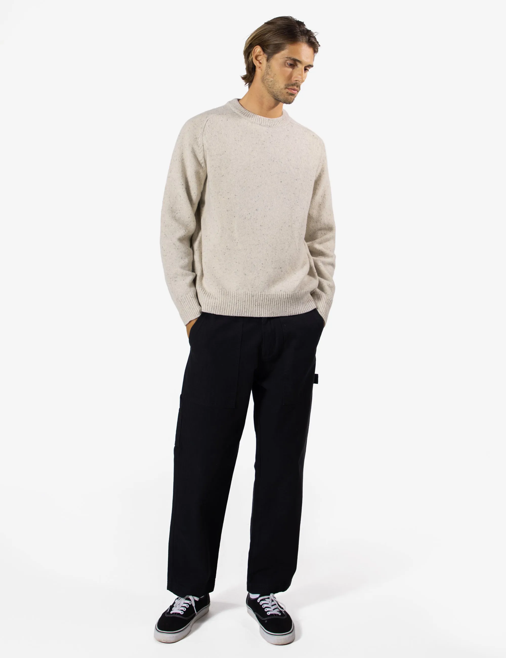 Fred Crew Wool Knit - Oatmeal
