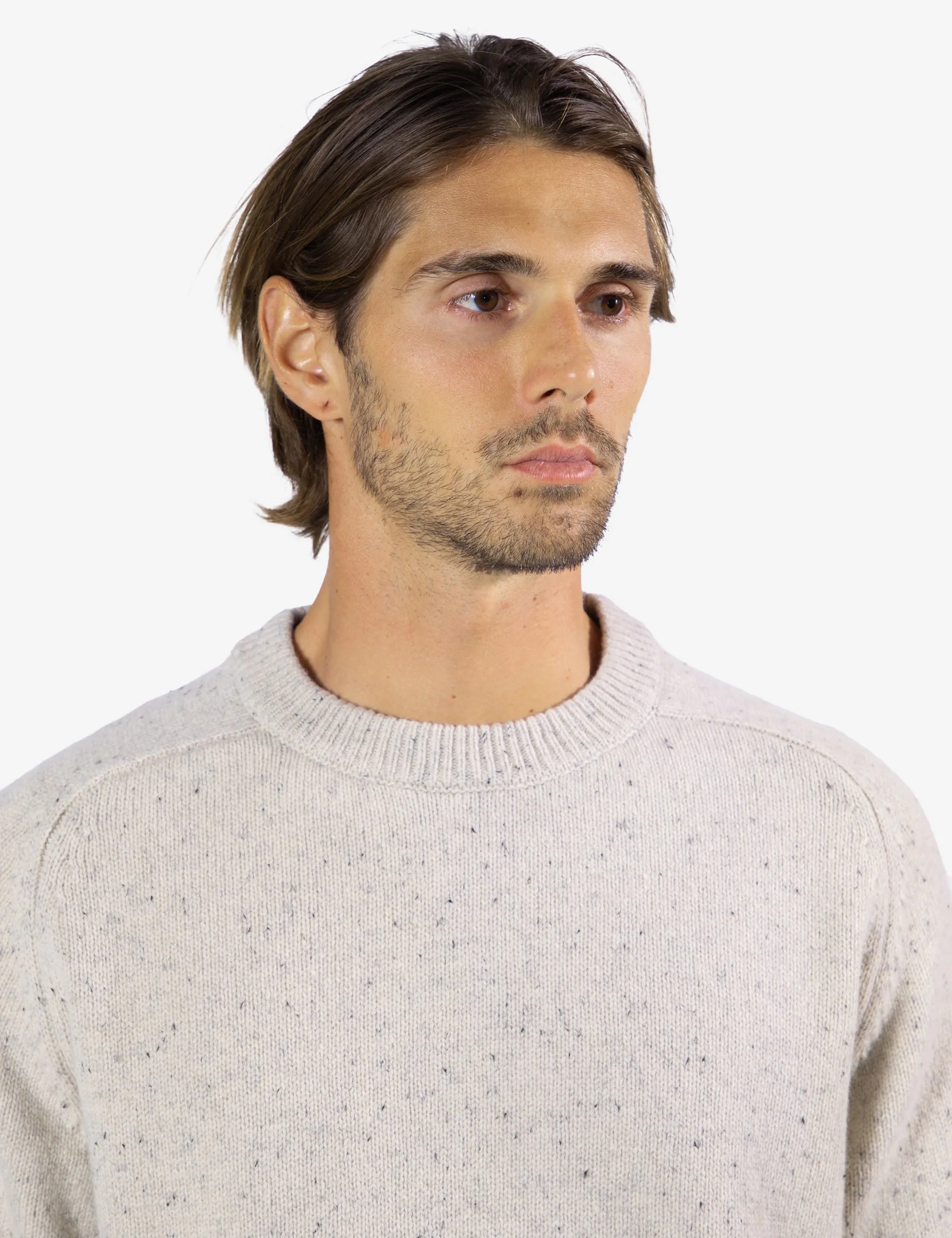 Fred Crew Wool Knit - Oatmeal