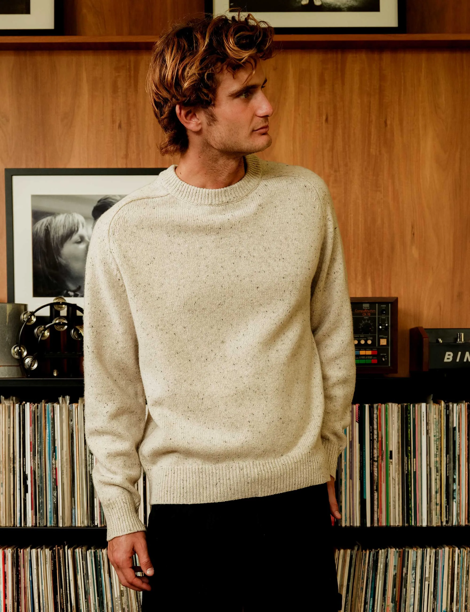 Fred Crew Wool Knit - Oatmeal