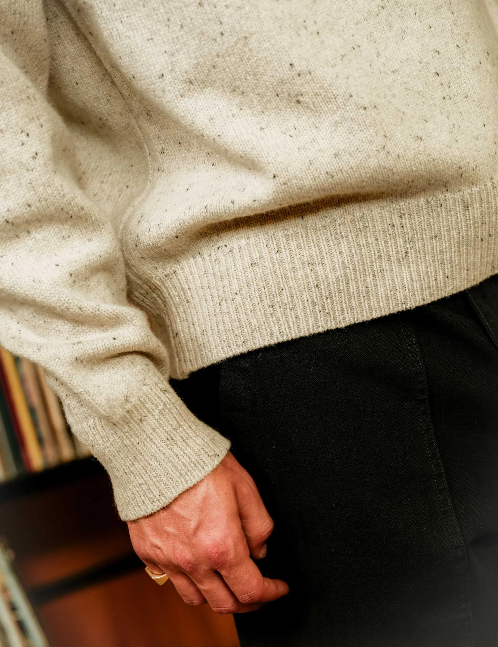 Fred Crew Wool Knit - Oatmeal