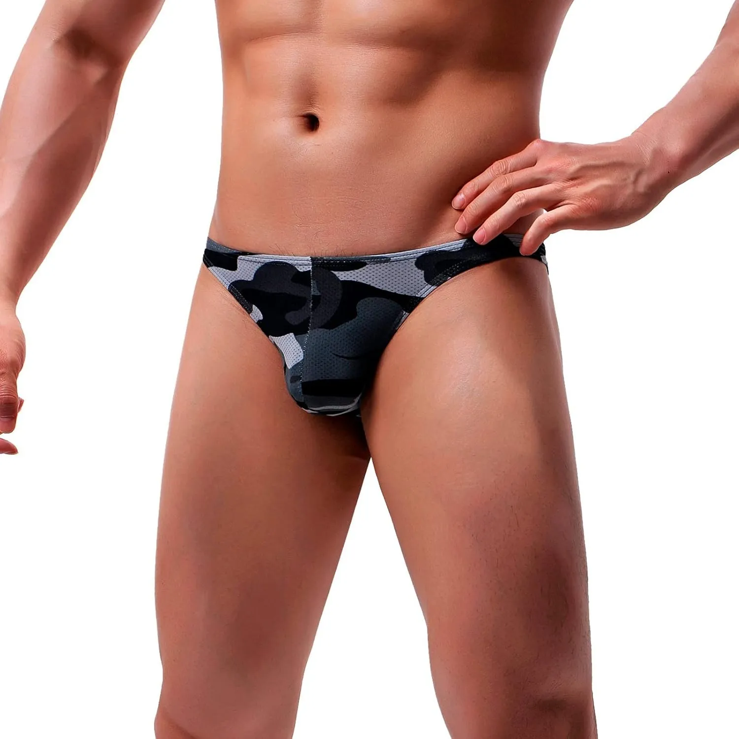 GIERIDUC Bulge Enhancing Pouch Underwear for Men Mens Short Leg Boxer Briefs Suspensorios para Hombre Best Cooling Underwear