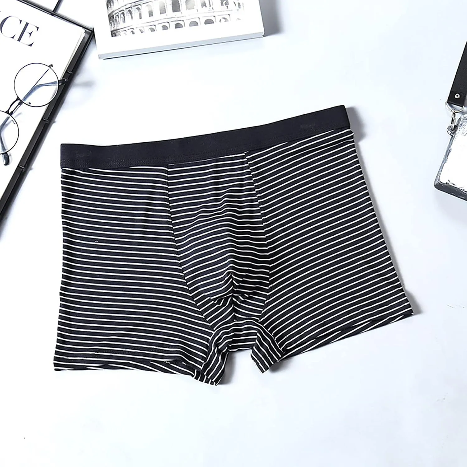 GIERIDUC Fashion Bulge Enhancing Men's Underwear Mens String Bikini Swimwear Athletic Brand Underwear Short Leg Boxer Briefs