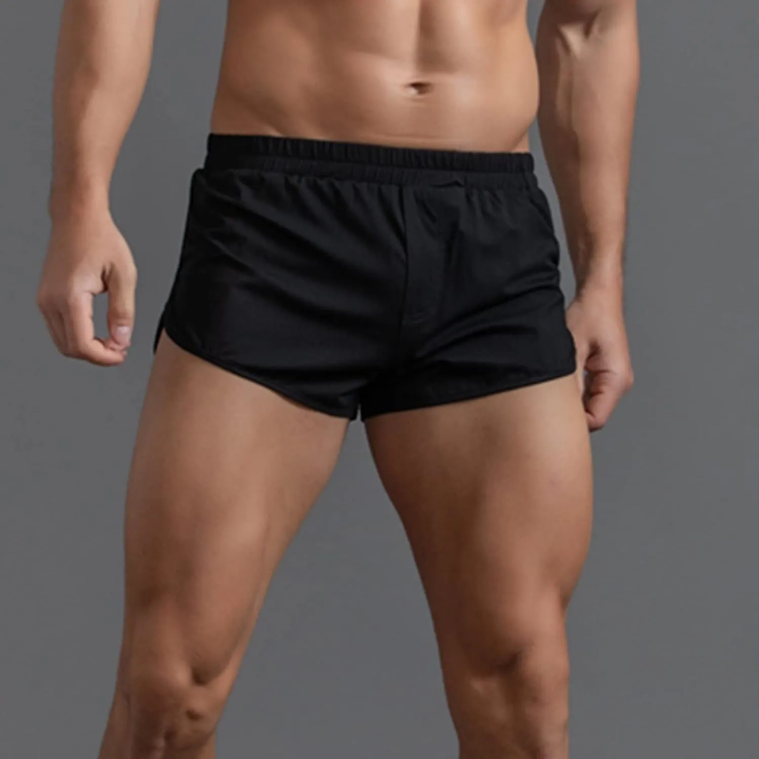 GIERIDUC Men's Ice Silk G-String Underwear Mens Sheer Underwear See Through Men's Underwear with Fly Mens G-String Panties