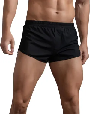 GIERIDUC Men's Ice Silk G-String Underwear Mens Sheer Underwear See Through Men's Underwear with Fly Mens G-String Panties